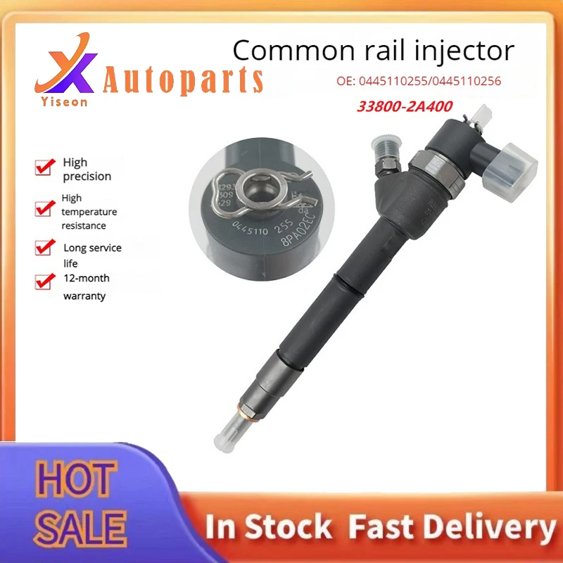 New Diesel Fuel Injector Nozzle 33800-2A400, 0445110255, 0445110256 For  Hyundai i30 Accent KIA Ceed Rio 1.5L 1.6L CRDi