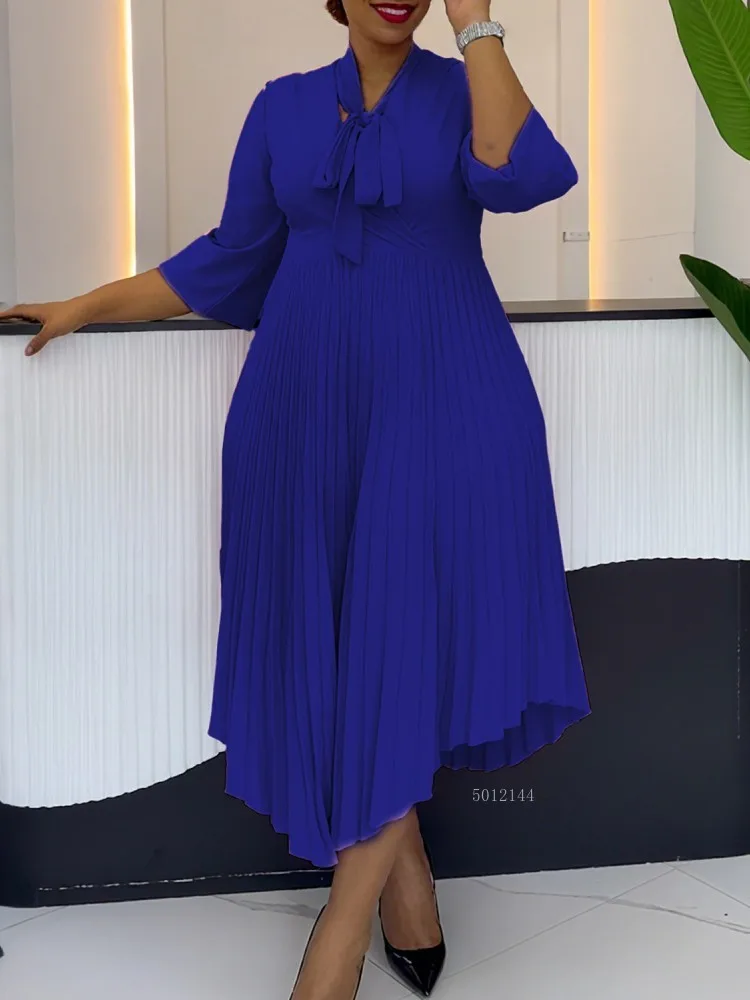 Vestido Midi Dashiki africano elegante para mujer, ropa tradicional de otoño e invierno, estilo de mujer de sueños de hadas 2025