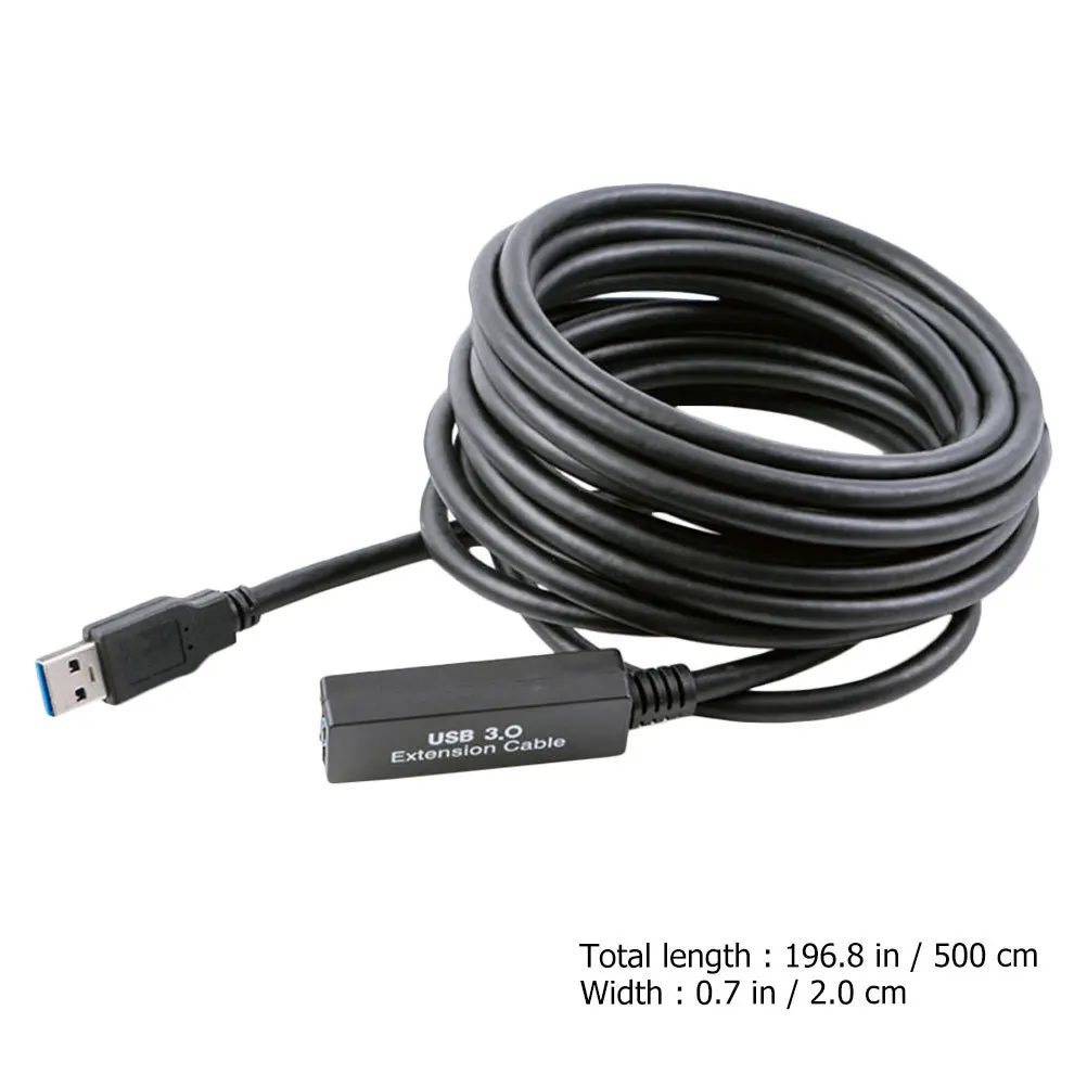 USB3.0 延長ケーブル 5 メートル耐久性のある銅プラスチック USB データ伝送コンピュータマウスキーボードオフィスホーム延長データストリング