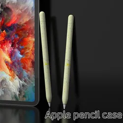 Estuche de lápices para Apple Pencil 1st 2nd Generation o Pencil Pro Tablet Stylus, Fundas protectoras de silicona a prueba de golpes