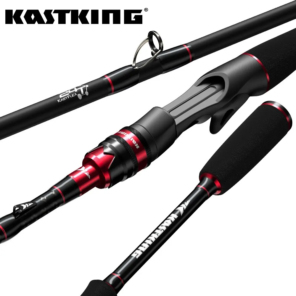 KastKing Max Aço Rod Carbono Spinning Casting Vara De Pesca com 1.80m 2.13m 2.28m 2.4m Baitcasting Rod para Bass Pike Fishing