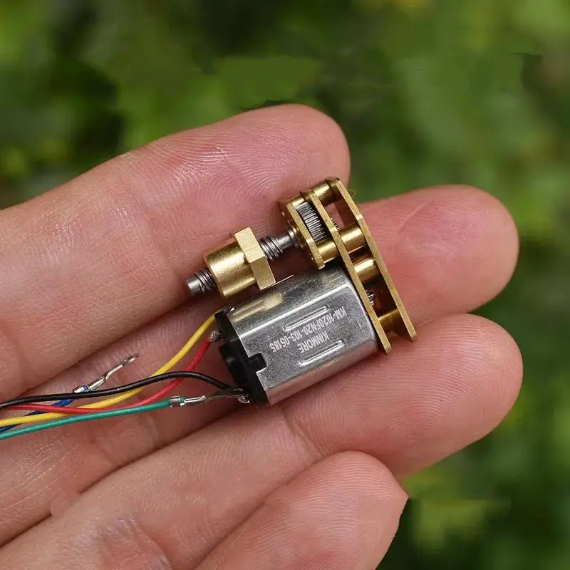 DC 3V 3.7V Screw Shaft Micro N20 Full Metal Gear Motor Nut Moving Up Donw Gear Motor DIY Lock