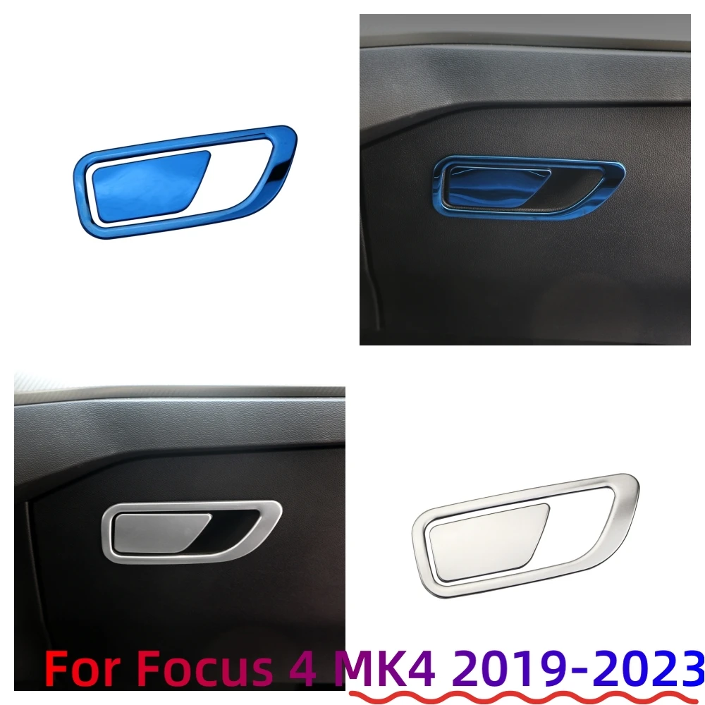 LHD Stickers for Ford Focus 4 Mk4 St Line 2019-2023 Glove Box Handle Cover Trim Sticker Locking Lip Hole Buckle Frame Styling