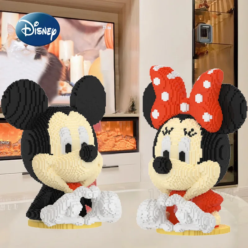 

Disney Mickey and Minnie New Children's Building Block Toys Micro Particle Building Blocks Puzzle Splicing Building Block Toys