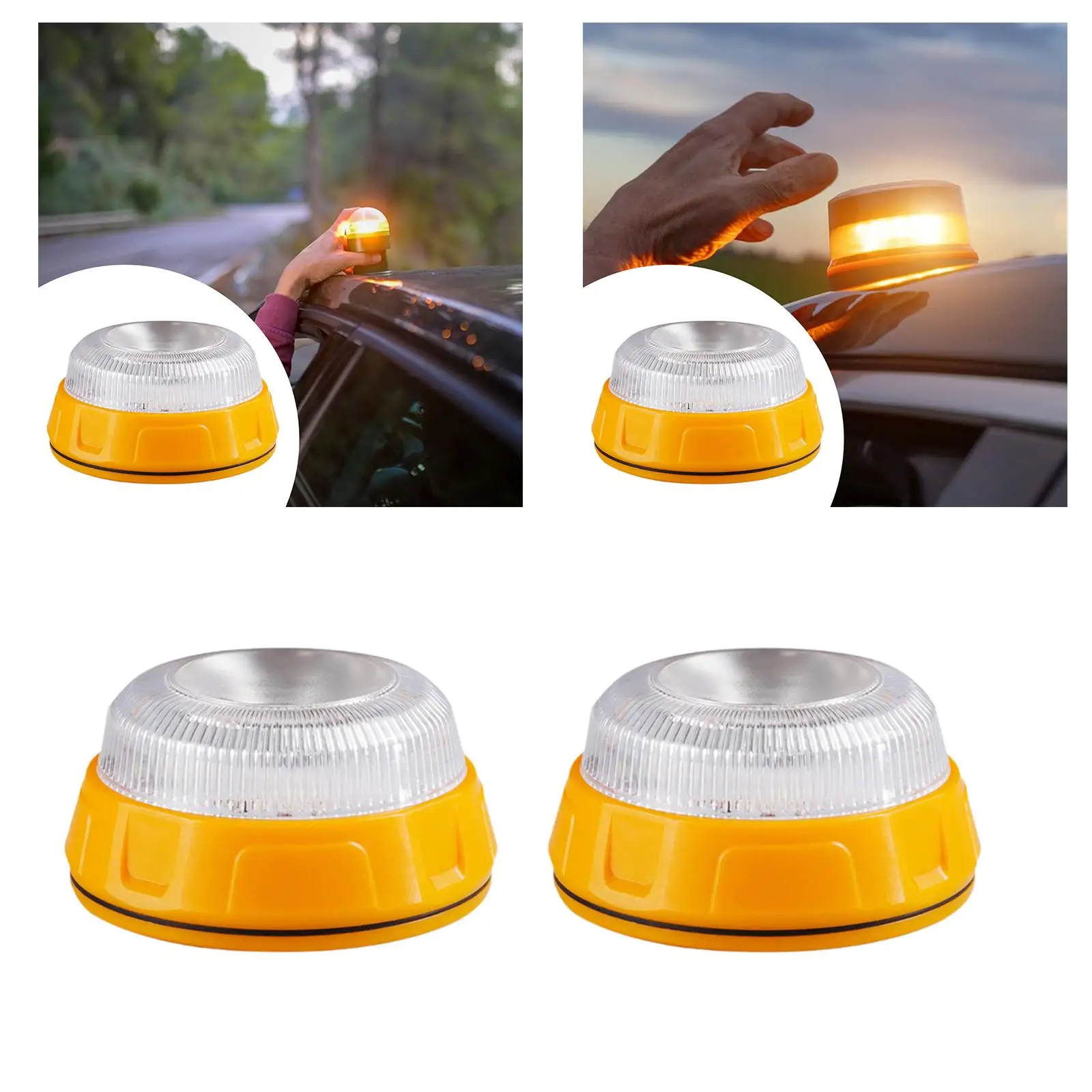

Traffic Warning Light Automotive Emergency Lamp Easy Installation Versatile Compact LED Beacon Light for Bus UTV Car