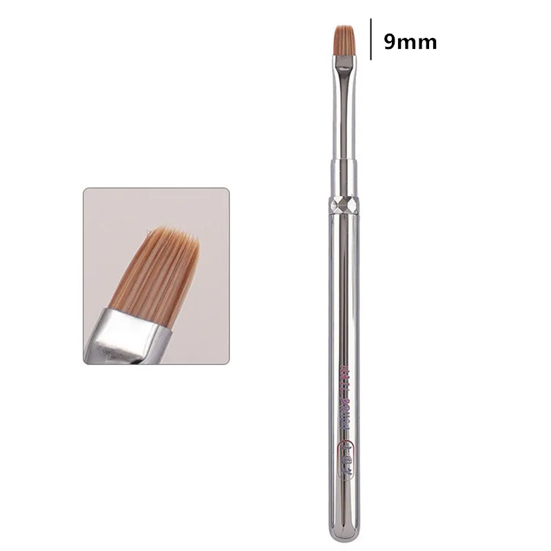 1/3 個金属ハンドル新しいネイルアートブラシマニキュアペイントブラシ Uv ジェルエクステンションビルダー描画ペン
