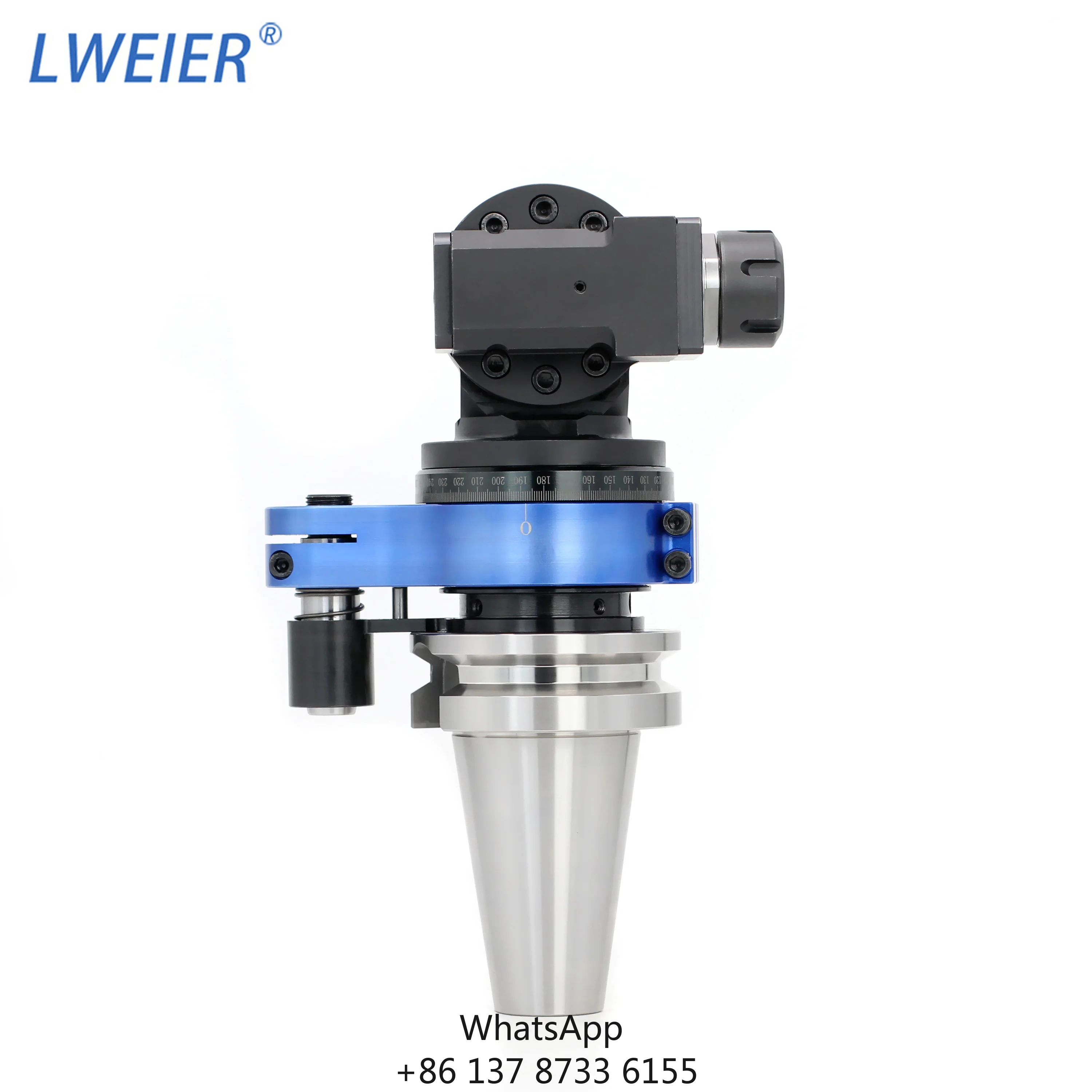 LWEIER BT50 Offset Universal Side Milling Head Milling Machine 10kg Lightweight Design High Speed & High Rigidity