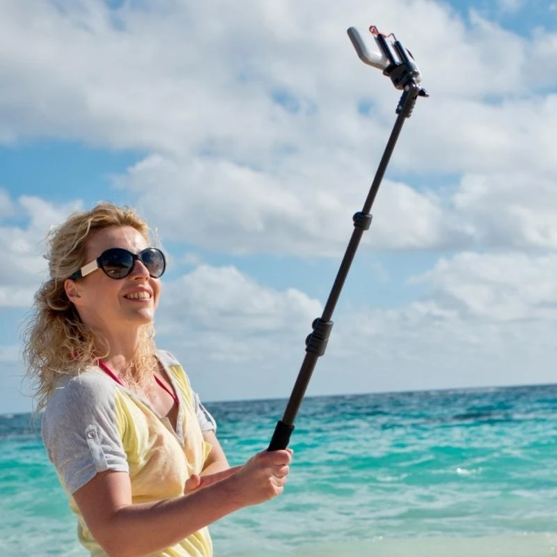 Selfie Gimbal Extension Pole لـ OM4 MOBLIE3SMARTPHONE تمتد كاميرا GIMBAL من 7 بوصات إلى 28 بوصة