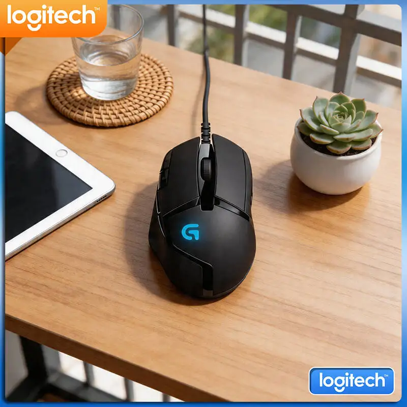 

Logitech G402 Hyperion Fury Mouse 500 IPS Tracking Speed 4000 DPI Anti-Slip Design for Serious Competitive Gamers