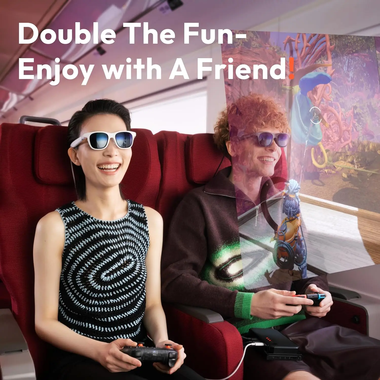 قفص الاتهام المحمول VITURE-Pro متوافق مع بلاي ستيشن ، البث التعاوني واللعب ، يدعم 2D ، محتوى 3D ، يناسب التبديل ، الألعاب المحمولة