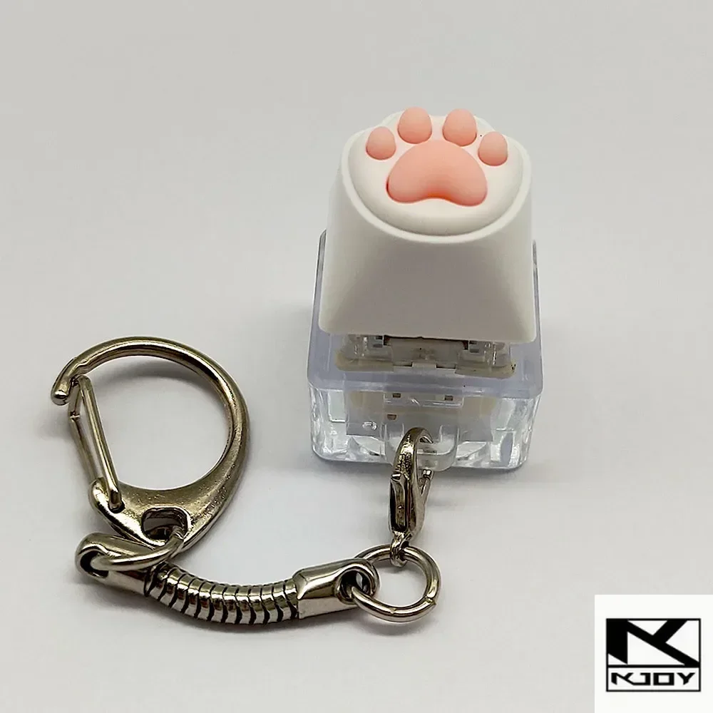 kkjoy Katzenpfotenförmiges Dekompressionsspielzeug Schlüsselanhänger Taschenanhänger, ideales Geschenk für Paare zum Geburtstag oder Festival.