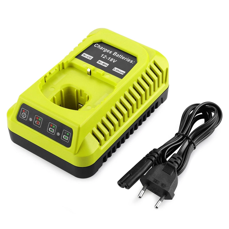 Carregador de Substituição para Ryobi Carregamento Rápido Li-ion Ni-cd Ni-mh Bateria P107 P108 P110 12v 14.4v 18v P117