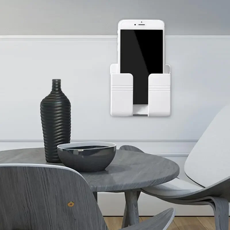 Multifunction Punch Free Wall Storage Box TV Remote Control Charging Holder Organizer for Home Mobile Phone Plug