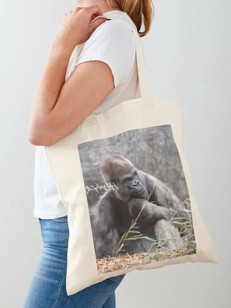 Ozzie the Gorilla at Zoo Atlanta Tote Bag tote bag men's canvas tote bag Women's