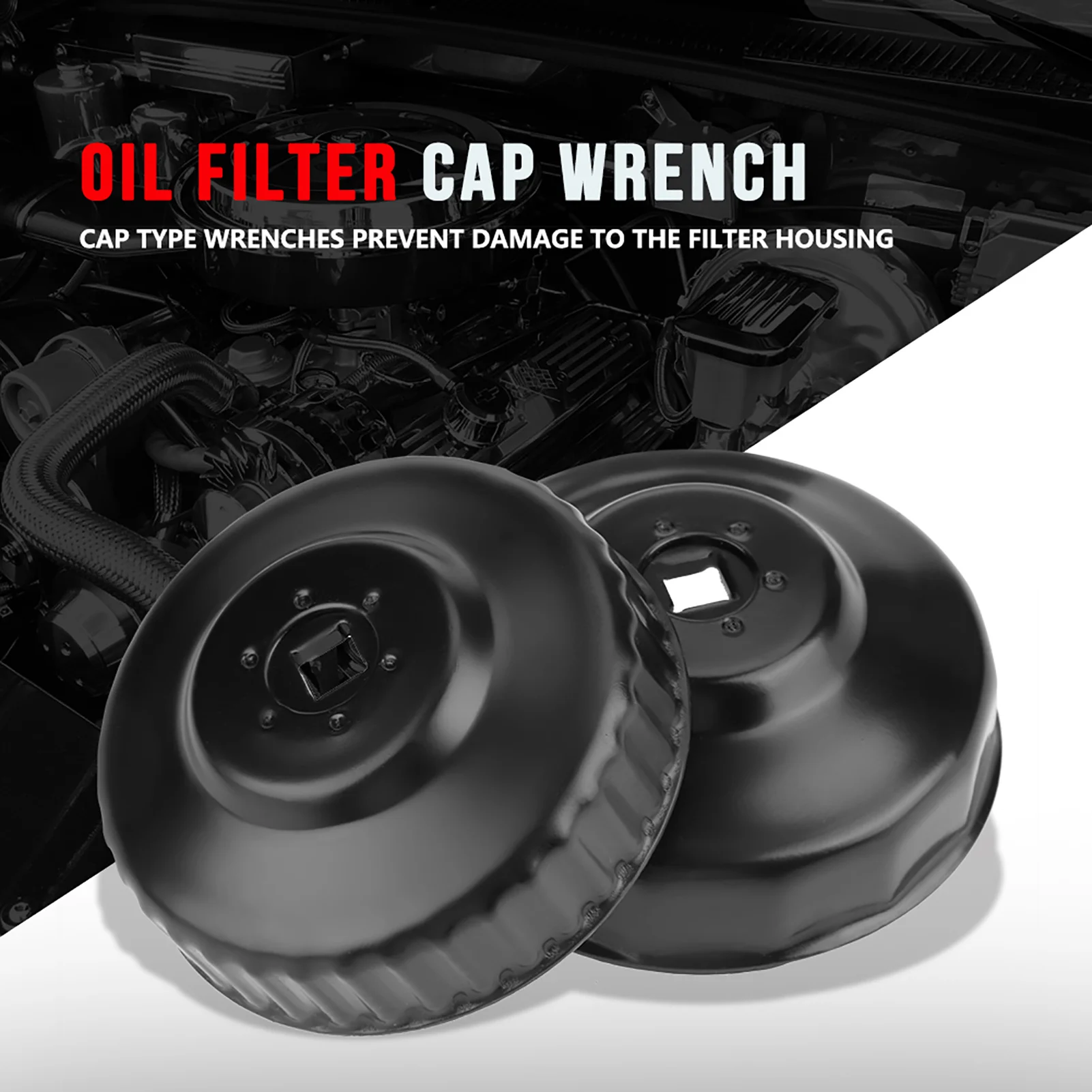 Filter Wrench Set Oil Filter Cup Set Oil Filter Wrench Remove Set Sockets Work Wrench Repair Tool Kit Filter Remove Set