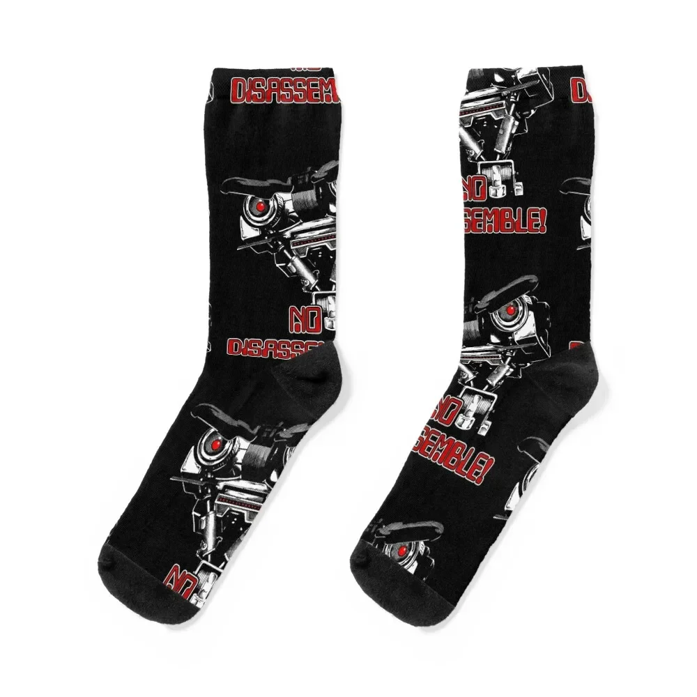

No Disassemble Johnny Five Socks retro Lots Christmas cotton Socks Men Women's