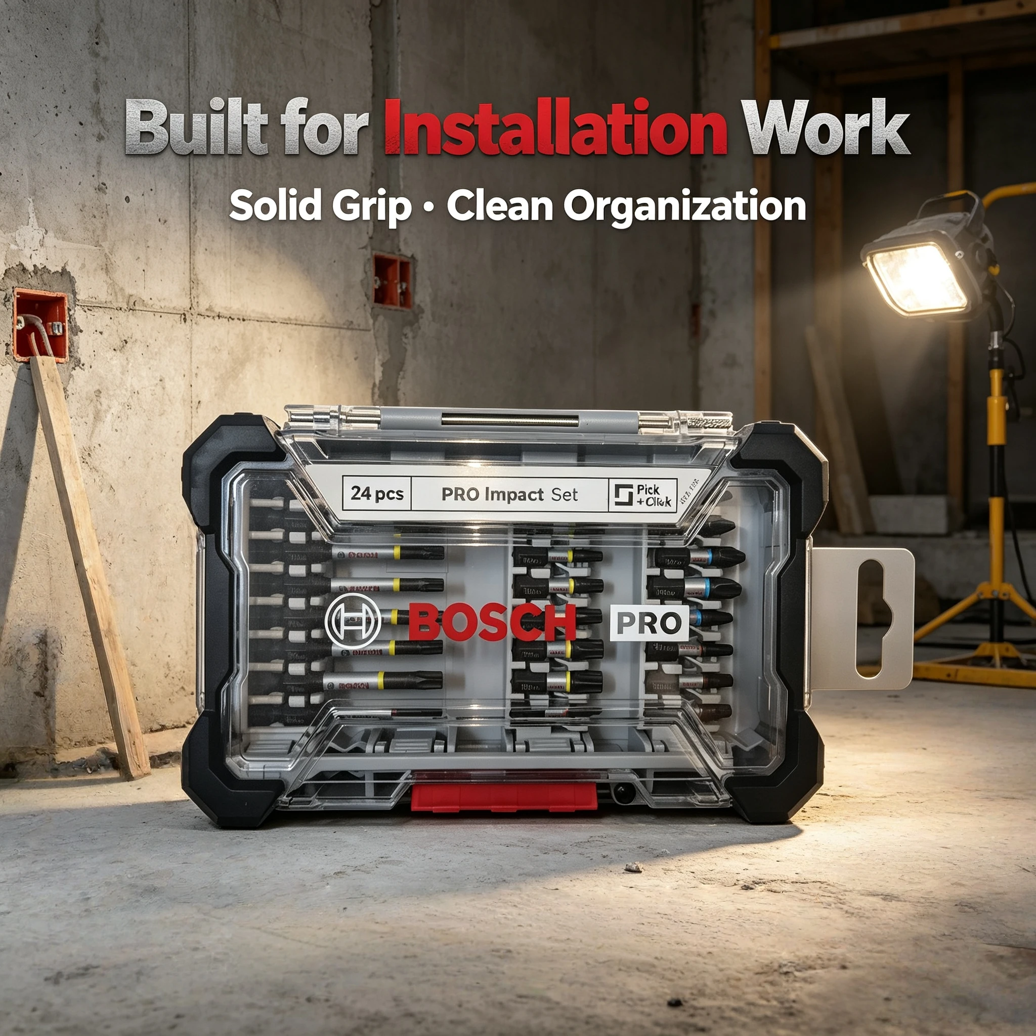 Power Tools Pro - Zestaw bitów do wkrętarki udarowej BOSCH