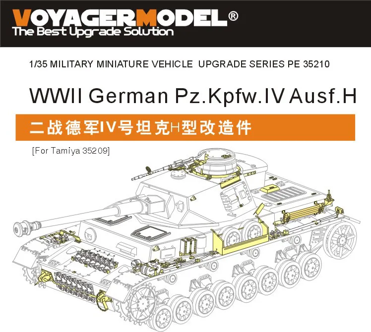 

Voyager Model PE35210 1/35 WWII German Pz.Kpfw.IV Ausf.H (For TAMIYA 35209)