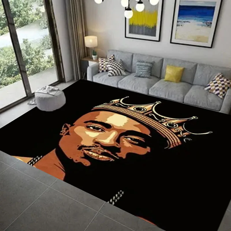 T-Tupac 2pac carpet Non -slip carpet for Living Room Kitchen Bathroom Rug ,Kids Bedroom Mats Home Decor