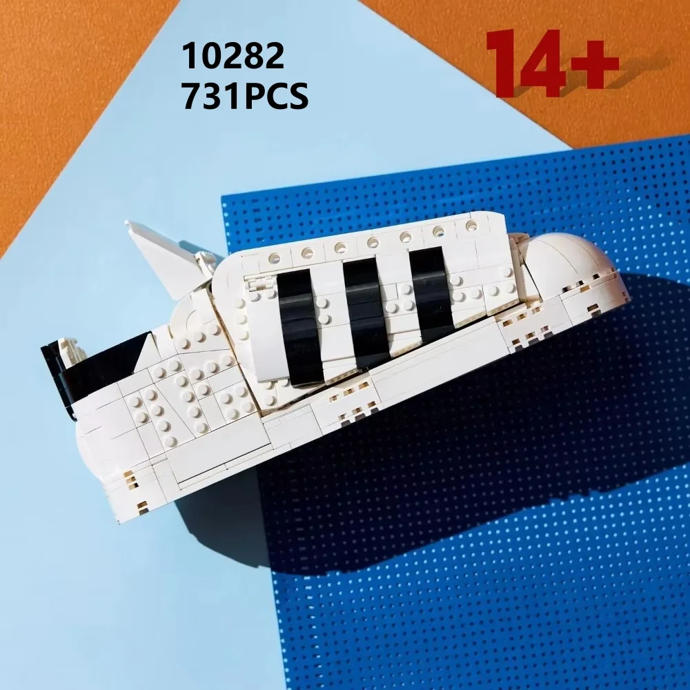 10282 clássico concha cabeça tênis decoração modelo presentes de aniversário 731 pçs tijolo brinquedos educativos das crianças