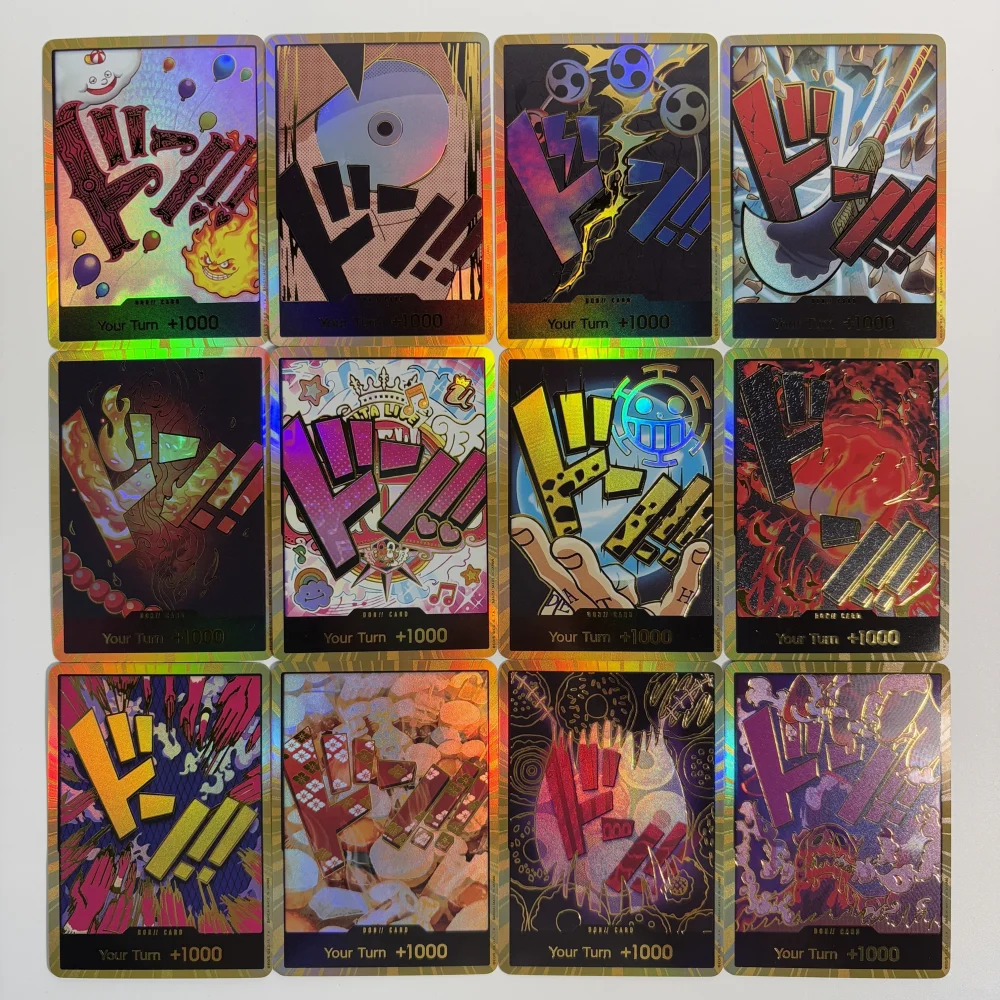 

30Pcs/set One Piece TCG GOLD DON!! Anime Collection Cards PRB-01 Foil English SUPER PARALLEL FOIL NM Refraction The Best Gift