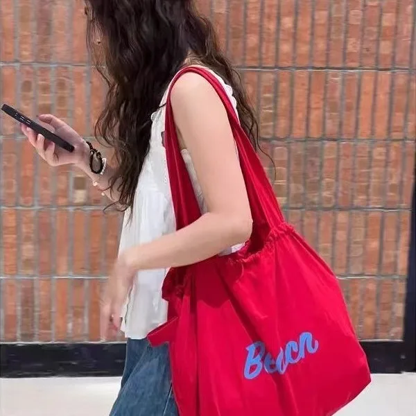 Tote Bag Large-capacity One-shoulder Armpit Bag Spring Summer New Fashionable Comfortable All-matching Letter Simple