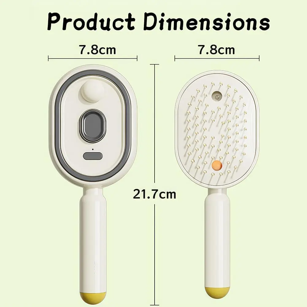 Elektrische Haarbürste mit Sprühnebel, Kopfhautmassagegerät, Entwirrbürste für Frauen, Haarpflege, Anti-Frizz-Styling-Tool – Detail 7