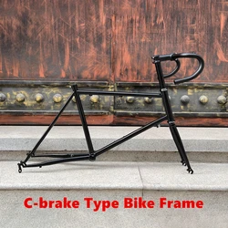 Bicycle Frame 20 Inch 451 BMX Chrome Molybdenum Steel Flat Shoulder Fork Variable Speed Road Bike Part