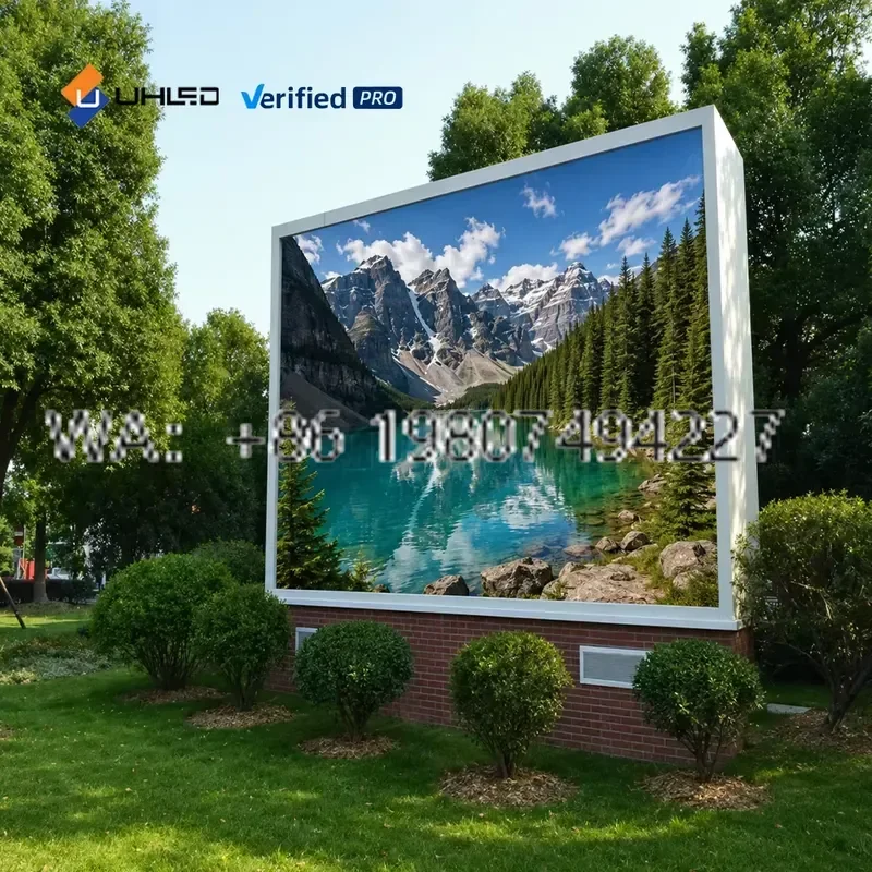 for UHLED Outdoor Waterproof P4mm LED Display Panel Fixed Advertising Screen Billboard Weatherproof Outdoor LED Screen