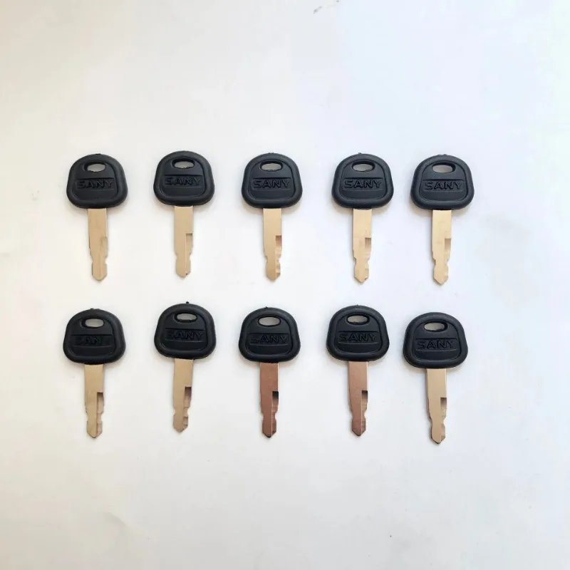 for Sany Higher Quality Excavator Bulldozer Loader Heavy Equipment key 10pcs Ignition Keys Excavator Parts