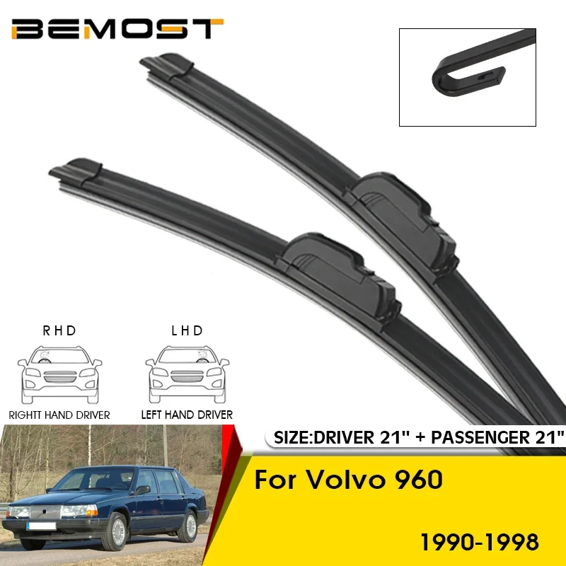 

Car Wiper Blades For Volvo 960 1990-1998 Windshield Windscreen Front Window Blades 21"+21" Car Accessories