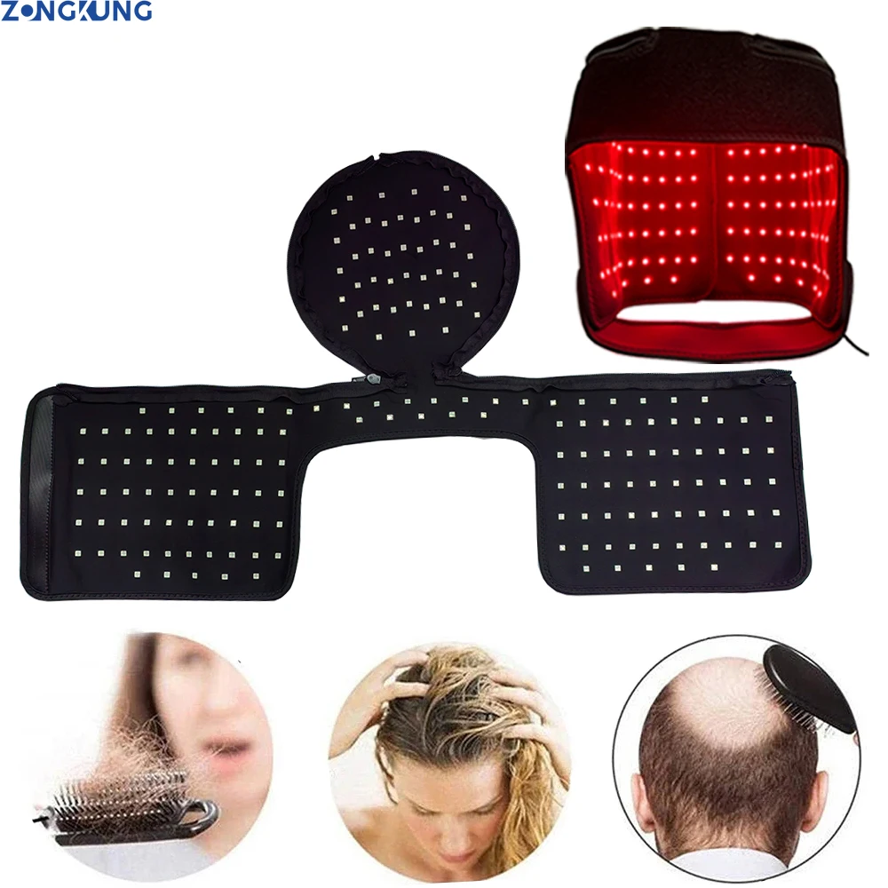 

180 шт. светодиоды красный и инфракрасный свет для крышки для восстановления роста волос 660 нм и 850 нм