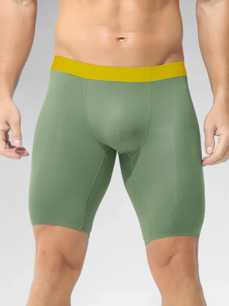 

5 шт. спортивное нижнее белье, мужские антибактериальные трусы для удлинения и уменьшения жира, мужские антифрикционные ноги, четыре