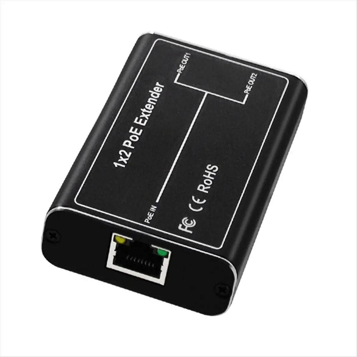 Gigabit POE Extender 2 Port 100/1000M Network Switch Repeater 30W IEEE802.3af/At Plug&Play for PoE Switch NVR IP Camera