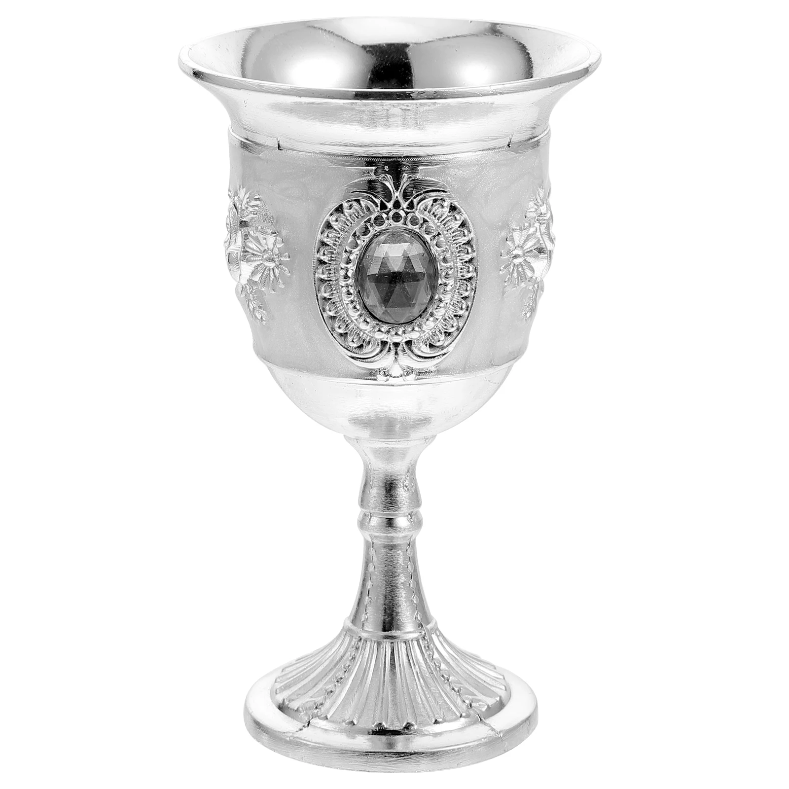 

Retro Goblet Vintage Cup Small Drinking Glass Home Use Bar Decor European Style Zinc Alloy Copper Smooth Surface