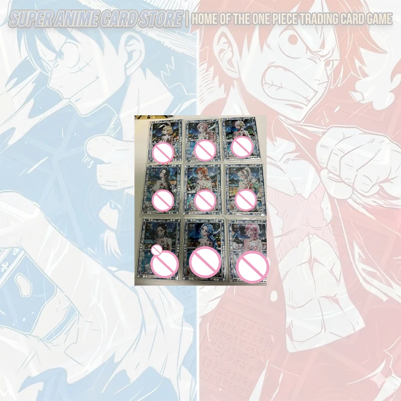 Japanese Anime ONE PIECE Metal Card Card Sets Boa Hancock Nico Robin Nami Shirahoshi Vinsmoke Reiju Perona Collectible Cards