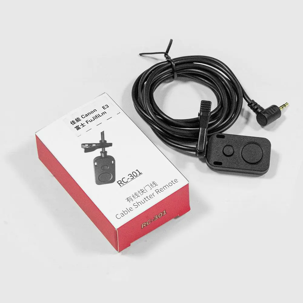 RC-301 Shutter Release DSLR Camera Remote Control Cord Cable Timer for Fuji Sony Nikon Canon Panasonic Camera