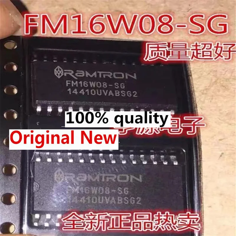 Chipset FM16W08 IC original, FM16W08-SGTR FM16W08-SG, 64KB FRAM IC SOP28, 1-10pcs, novo