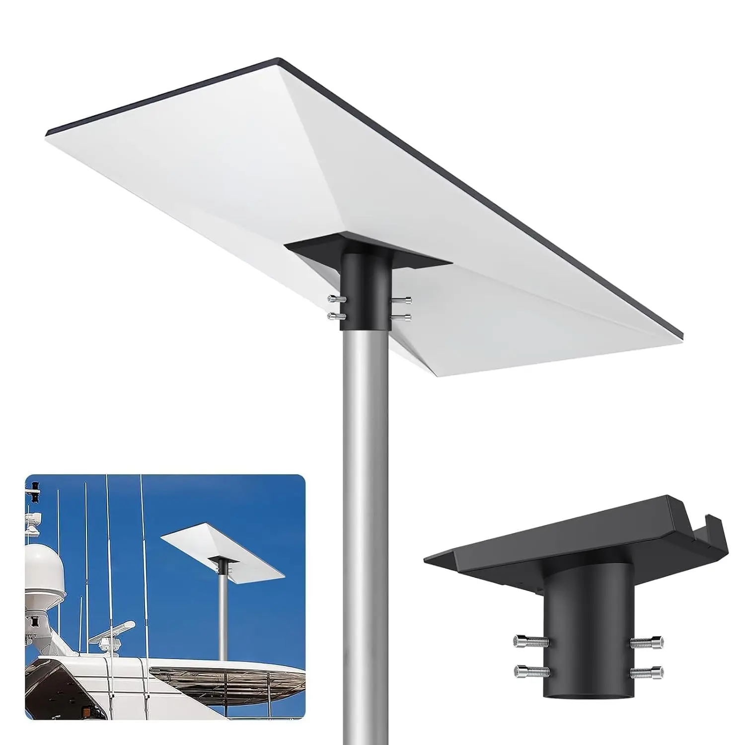 

Justech Starlink Gen 3 Pipe Adapter,360° Adjustable Aluminum Alloy Starlink Pole Mount Fits 1” to 2.1” Poles,Pipe Adapter