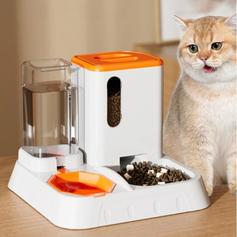 

Automatic Pet Feeder, Water Dispenser, Kitten Drinking Bowl, Dog Drinker, Double Bowls, Large Capacity Water Source, Pet Supplie