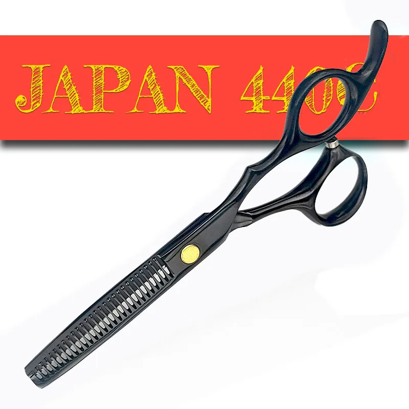 

Japan 440C 5.5/6.0 inch Hairdressing Hair Scissors Barber Professional Haircut Tools Hair Thinning Scissor Barbershop