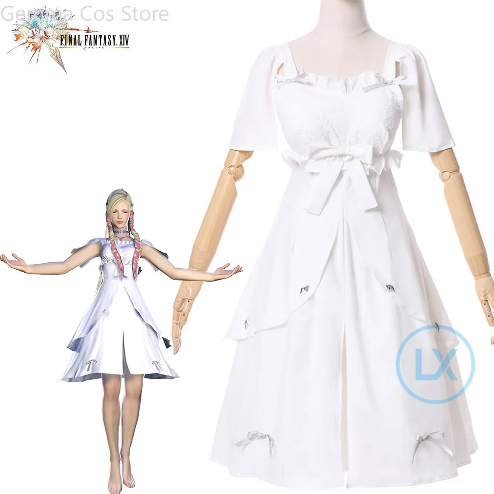 

Anime Game FINAL FANTASY XIV FF14 Minfilia Cosplay Costume Daily Dress Halloween Costume For Women Girls Clothes