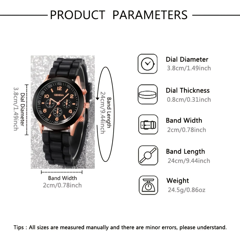 5-piece Women's Vacation Style Watch Set, Different Styles of Watches, High Quality, Elegant Watches