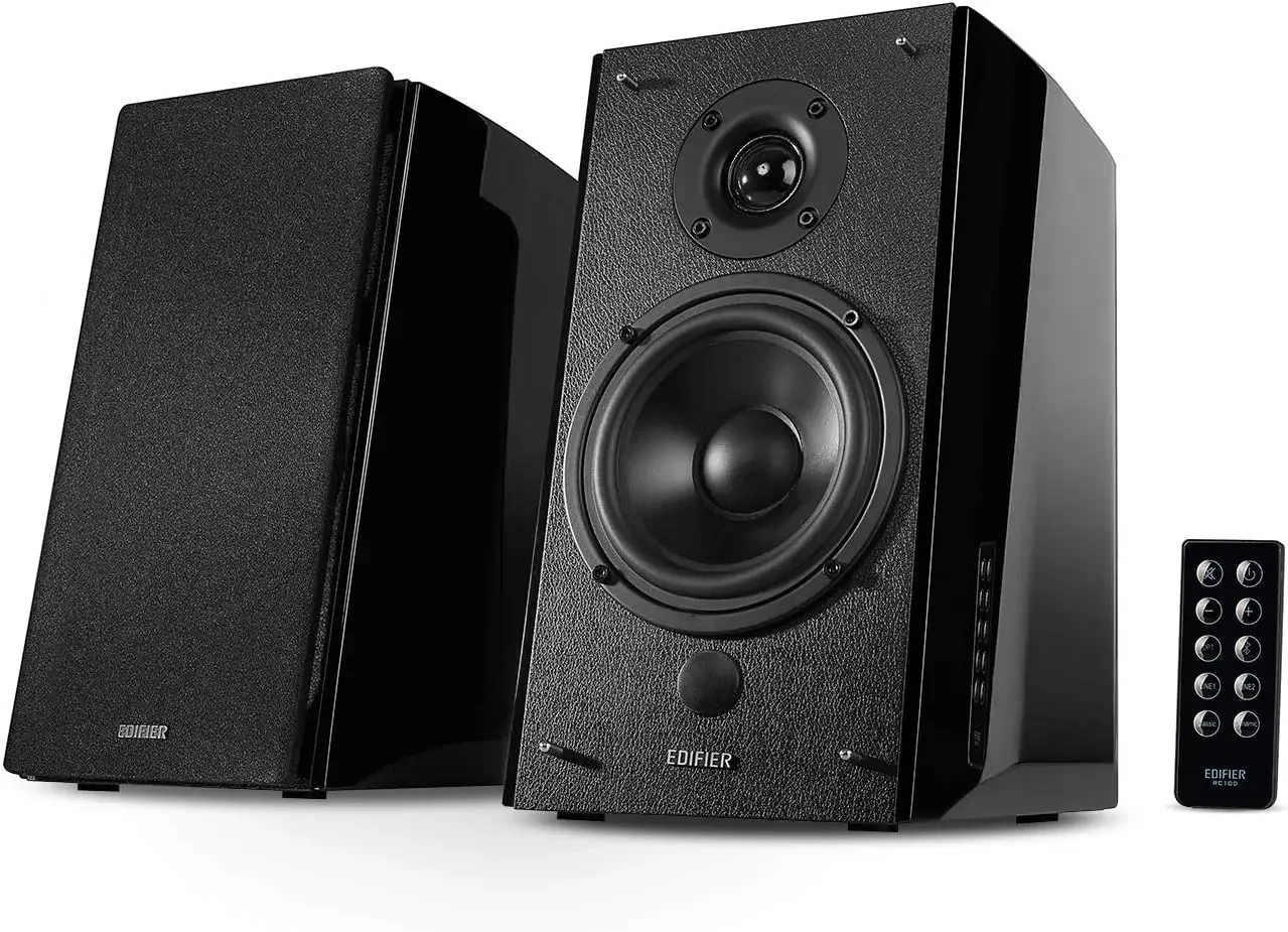 

R2000DB Активные полочные динамики Bluetooth — оптический вход — беспроводной динамик для студийного монитора ближнего положения 2,0 —