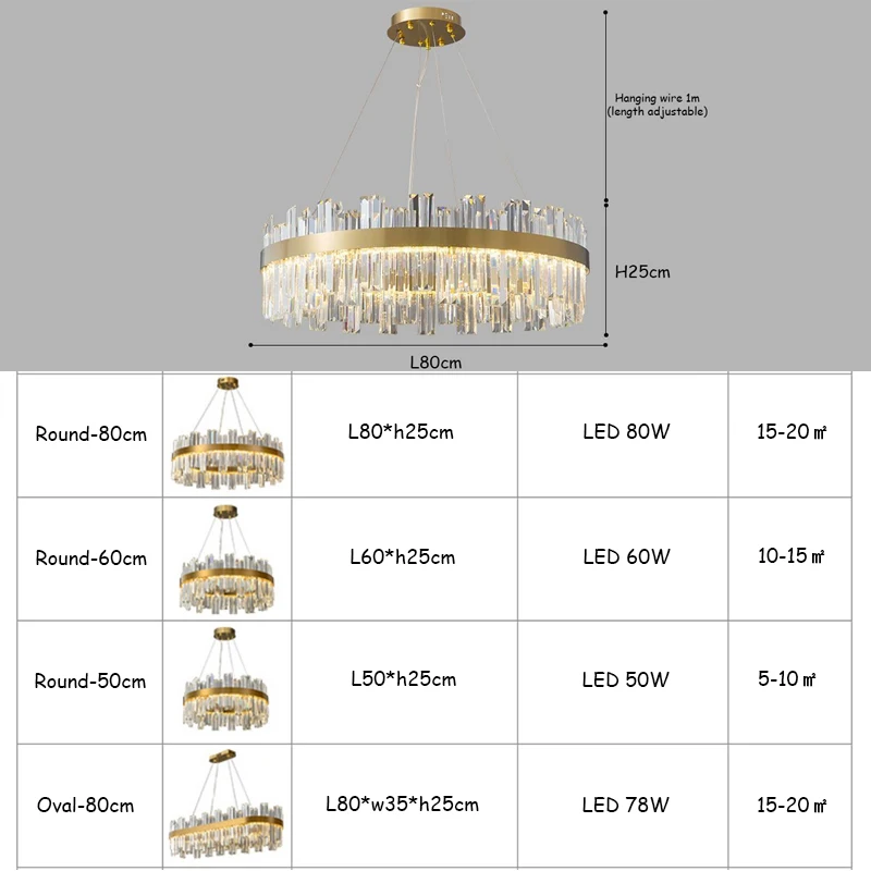 Imagem -05 - Moderno Lustre de Cristal Sala Estar Teto Lustre Cozinha Luzes Cristal Apartamento Led Lustre Villa Ouro Pingente Lâmpada