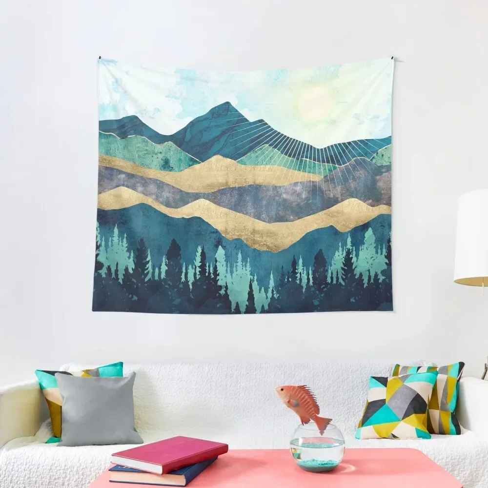 

Blue Forest Tapestry Decorations For Room Aesthetic Room Decor Korean Tapestry