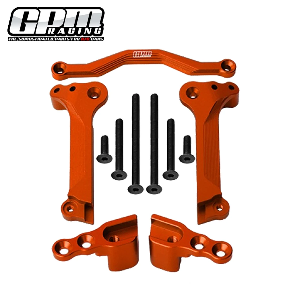 

GPM for Traxxas 1/10 MAXX V2 2.0 WideMaxx 4WD Monster Truck RC Car Metal Adjustable Rear Shock Absorber Mount Fixed Seat 8939