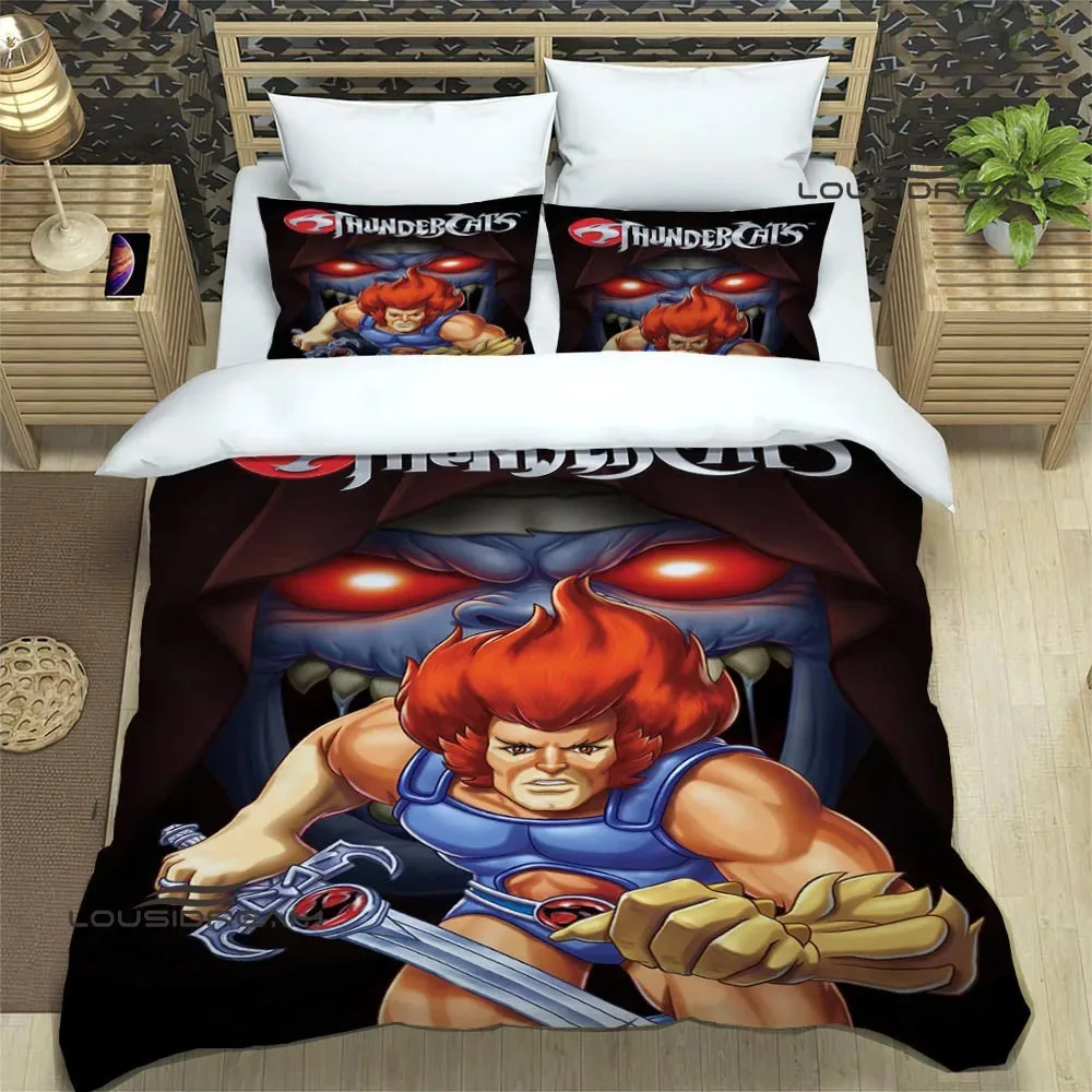 Thundercats Anime Printed Bedding Sets Exquisite Bed Supplies Set Duvet Cover Bed Comforter Set Bedding Set Luxury Birthday Gift