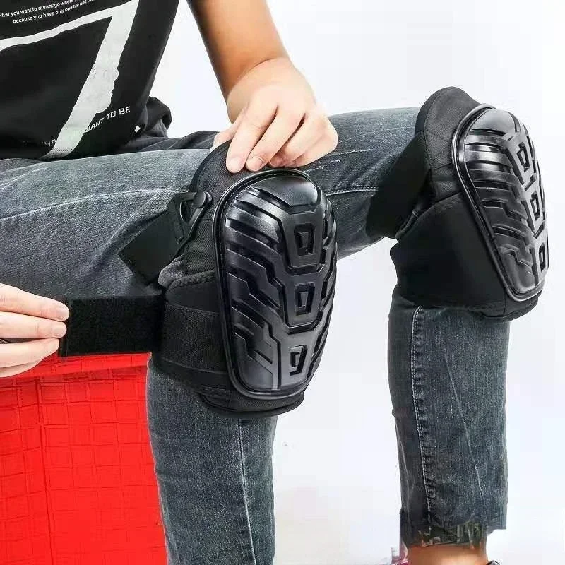 Professional Knee Pads for Work; Gardening & Construction Double Straps and Adjustable Clips;Industrial Heavy Duty Knee