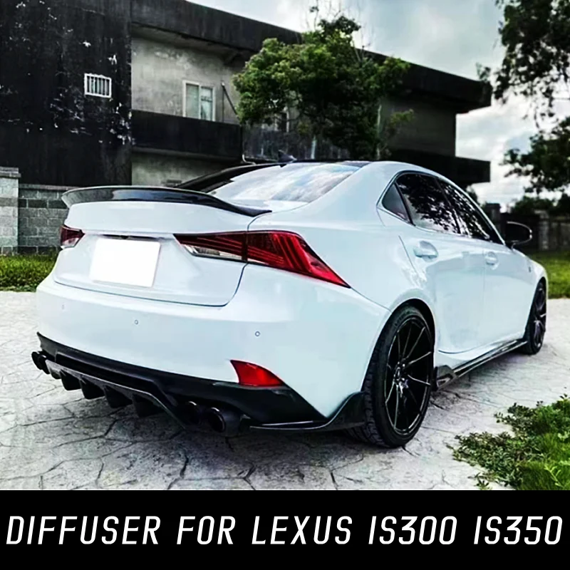 

For 2017-2019 Lexus IS300 IS350 4Door Bodykit Car Carbon Fiber Rear Bumper Diffuser Spoiler Splitter Exterior Tuning Accessories